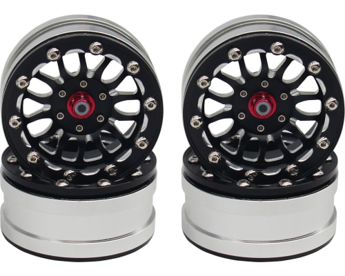 Aluminum Billet 1.9 Beadlock Wheels W/ 12mm Hex (a-Style) (4) photo