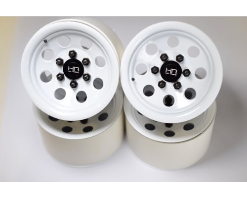 discontinued White Steel 2.2 Beadlock 6-Lug 8-Hole Wheels 12mm H photo