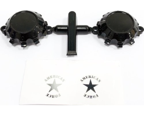 American Force H01 Contra Wheel Cap Black w/ Decal photo