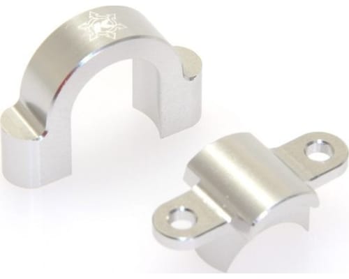 CNC Aluminum Steady Bearing Holder Silver Anodized photo