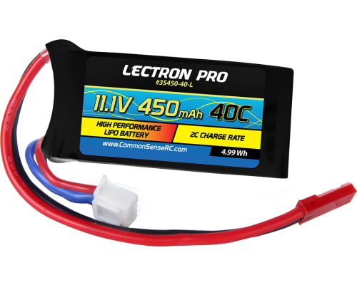 11.1v 450mah 40c LiPo Batteries with Jst Connectors photo