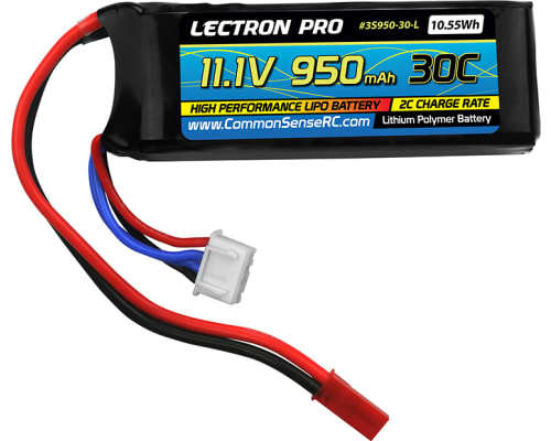 11.1v 950mah 30c LiPo Batteries with Jst Connectors photo