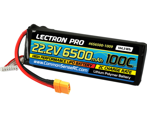 Lectron Pro 22.2v 6500mah 100c LiPo Battery with Xt90 Connector photo