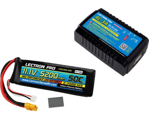 AC-3A Charger + 1 x 11.1V 5200mah 50C w/ XT60 photo