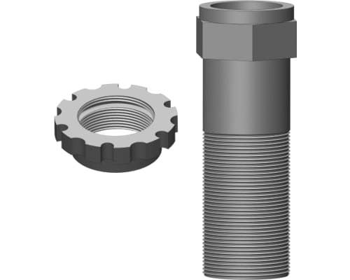 Servo Saver Shaft W/ Nut - Aluminum - 1 Pc: Dementor, Kronos, Py photo