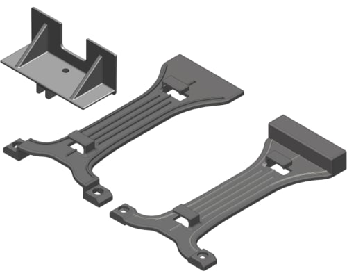 Battery Brace - 2s-3s - Composite - 1 Set: Mammoth Moxoo Trito photo