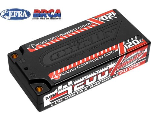 Voltax 120c LiPo Battery 4200mah 7.4v Lcg Shorty 2s 4mm Bullet photo