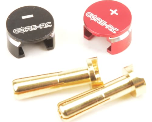 CORE RC Low Pro heat sink Bullet Plug Grips - 4mm photo