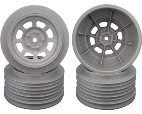 4 pieces Speedway SC Wheels for SC10 / SC5M +3mm Silver photo