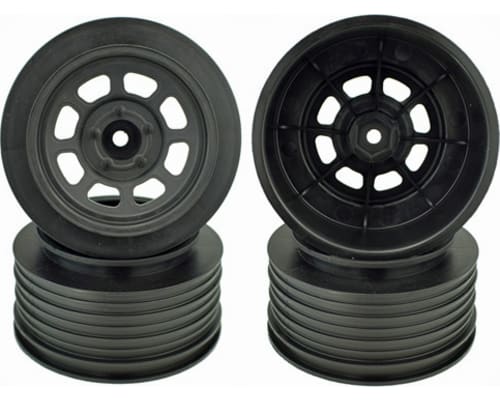 Speedway Wheels for TRA Slash Rear /21.5mm BKSP/BLACK/ (4) photo