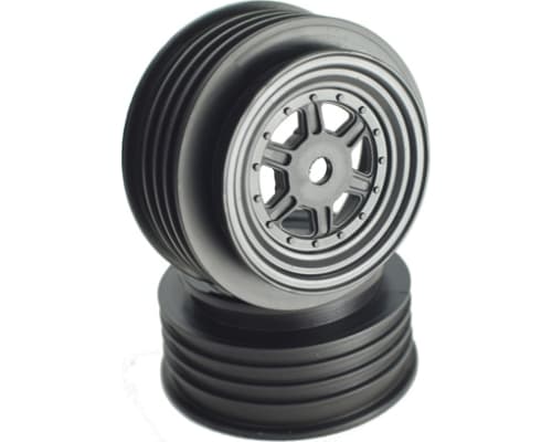 Gambler Front Wheels with 12mm Hex / TLR Offset / BLACK photo