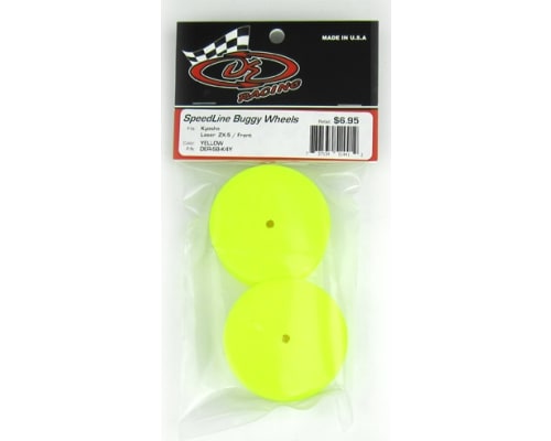 SpeedLine 2.2 Buggy Wheels Kyosho ZX-6 Front Yellow (2) photo