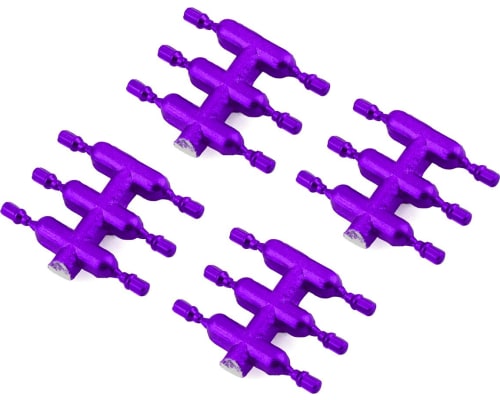 DS Racing Drift Element Scale Lug Nuts (Purple) (24) (Short) photo
