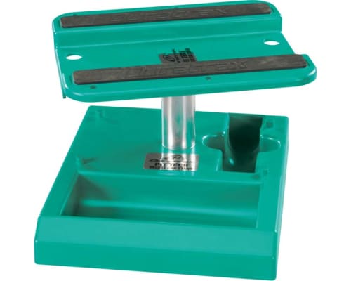 discontinued Pit Tech Deluxe Car Stand Green photo