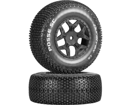 Posse SC Tires C2 Mounted Losi Ten SCTE 4x4 - pair photo