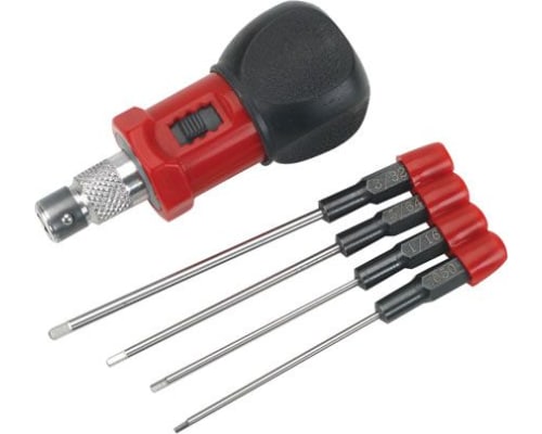 4-Piece Standard Hex Wrench Set with Handle photo