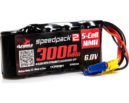 SPEEDPACK2 6V 3000MAH 5 CELL NiMh FLAT Receiver PK photo