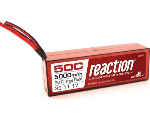 Reaction 11.1V 5000mAh 3S 50C LiPo Hardcase:Deans photo