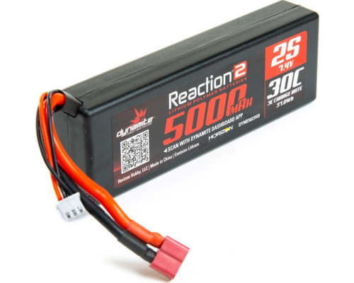 Reaction2 7.4v 5000 mAh 2s 30c LiPo Case: Deans photo