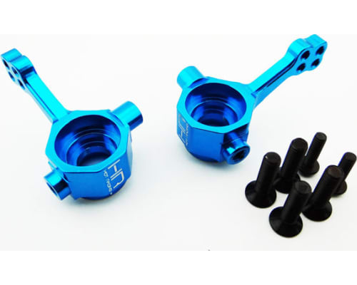 Blue Aluminum Steering Knuckles 4wd ECX photo