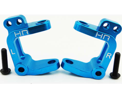 Aluminum Caster Blocks (Blue) - ECX 2WD photo