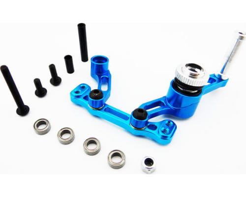 Aluminum Bellcrank Steering Saver with Bearings (Blue) - ECX 2wd photo