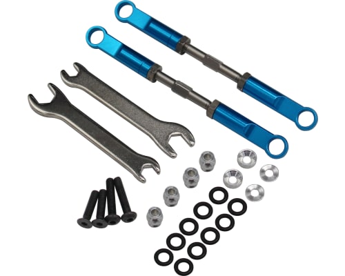 Aluminum 89mm Rear Turnbuckles (Blue) - ECX 2wd photo