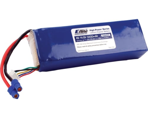 3200mAh 14.8V 4S 30C LiPo Battery 12AWG EC3 photo