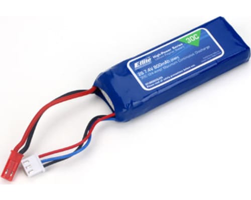 800mah 2s 7.4v 30c LiPo 18awg Jst photo