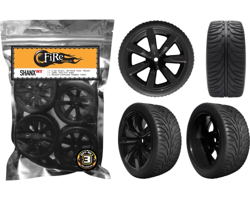 Shanx Rt 1/10 Wheels/Tires set of 4 photo