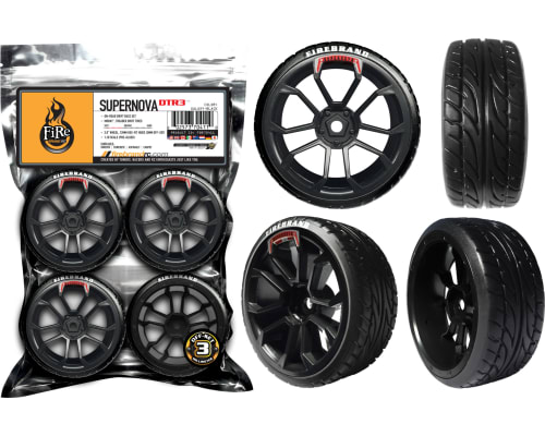 Supernova Dtr3 1/10 Wheel/Tire Set Of 4 photo