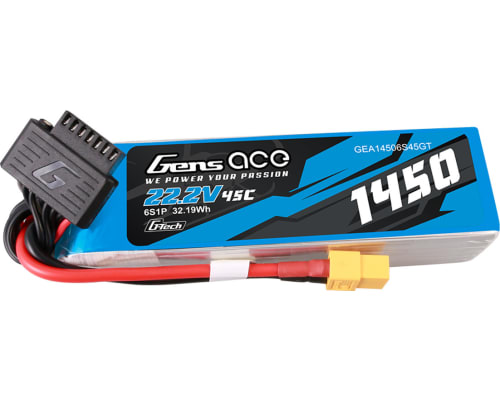 22.2V 1450mAh 6S 45C G-Tech Smart LiPo: XT60 photo