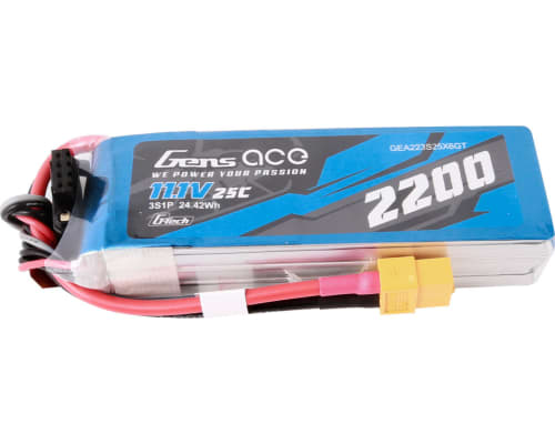 11.1V 2200mAh 3S 25C G-Tech Smart LiPo: XT60 photo