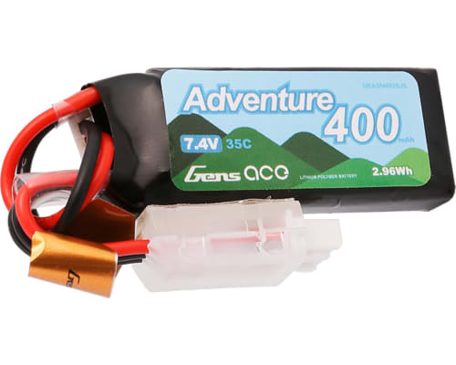 Adventure 400mAh 2S1P 7.4V 35C LiPo Battery Pack With JST photo