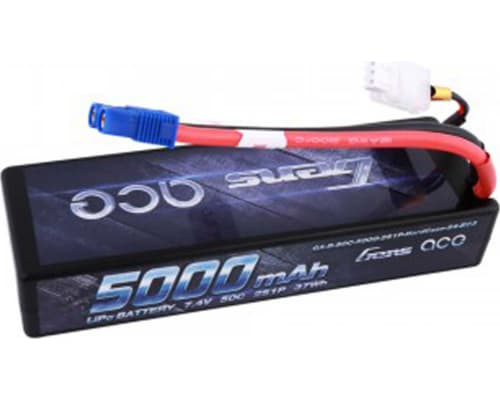 5000mAh 7.4V 50C 2S1P Lipo Battery 24# w/ EC3 Plug photo