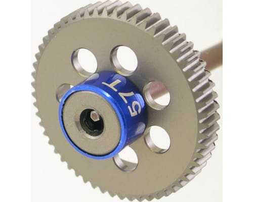 57t 64p Hard Anodized Aluminum Pinion Gear photo