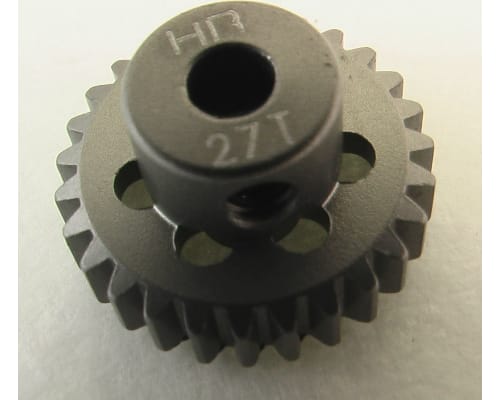 27t 48p Hard Anodized Aluminum Pinion Gear 1/8 Inch Bore photo