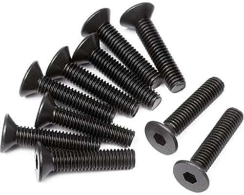 Flat Head Screw M3x14mm Hex Socket (10) photo