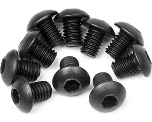 Button Head Screw M3x4mm Hex Socket (10) photo