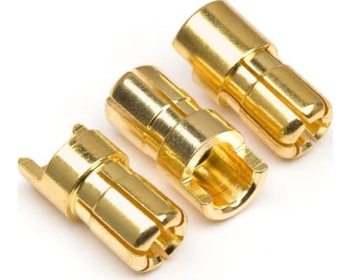 Male Gold Connectors 6.0mm Dia 3pcs photo