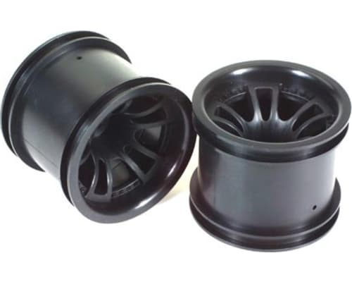 1/10 Split 5 Truck Wheels Black (2) photo