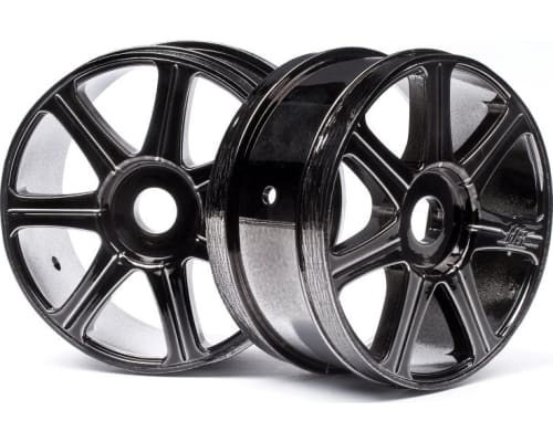 Hb Edge Wheel Black Chrome 2 pieces 1/8 Buggy photo