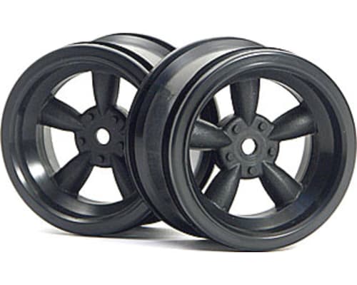 Vintage 5-Spk Wheels 31mm Black 6mm Offset(2) photo