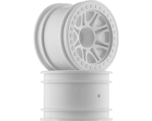 discontinued Split 8 Truck Wheels White (2) Crawler King photo