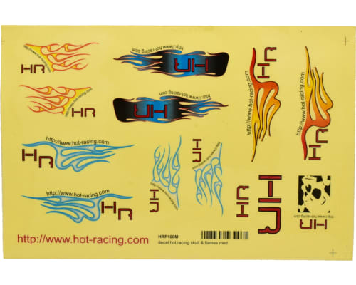 Flames Decal Sticker Sheet Medium photo