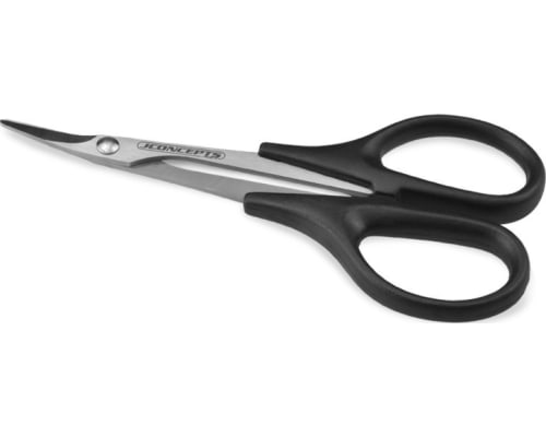 Precision Curved Scissors, Stainless Steel, Black photo
