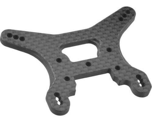 B74 Carbon Fiber rear shock tower-ribbed/chamfered photo