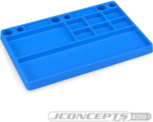 Parts Tray Rubber Material Blue photo