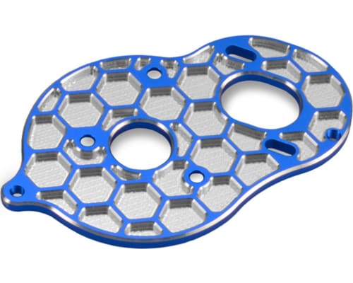 B6D 3-Gear Stand-Up Honeycomb Motor Plate Blue photo