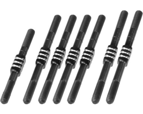 B74 Fin Titanium Turnbuckle Set Black 7 pieces photo